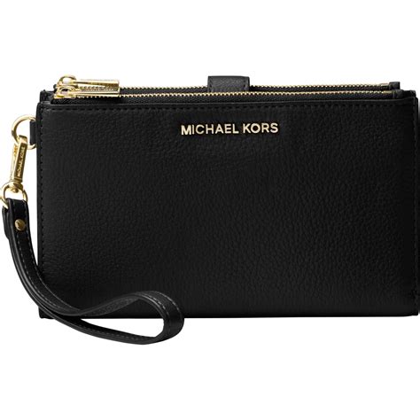 Michael Kors Adele Black Wristlet .